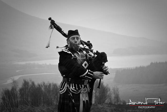 The Scottish Highlands - The Bagpiper